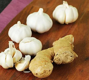 Ginger scientific name Zingiber officinale and Garlic is known as Allium sativum 